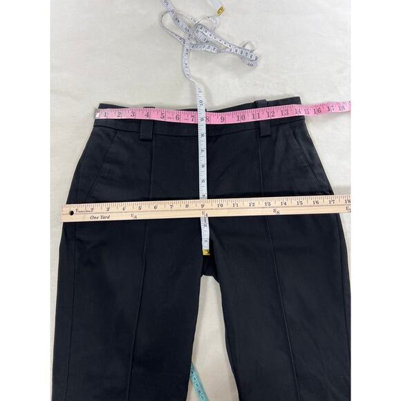 A.L.C. Seamed Trouser Pants High Rise Bootcut Flared Hem Black Womens Size 2 - Picture 6 of 7